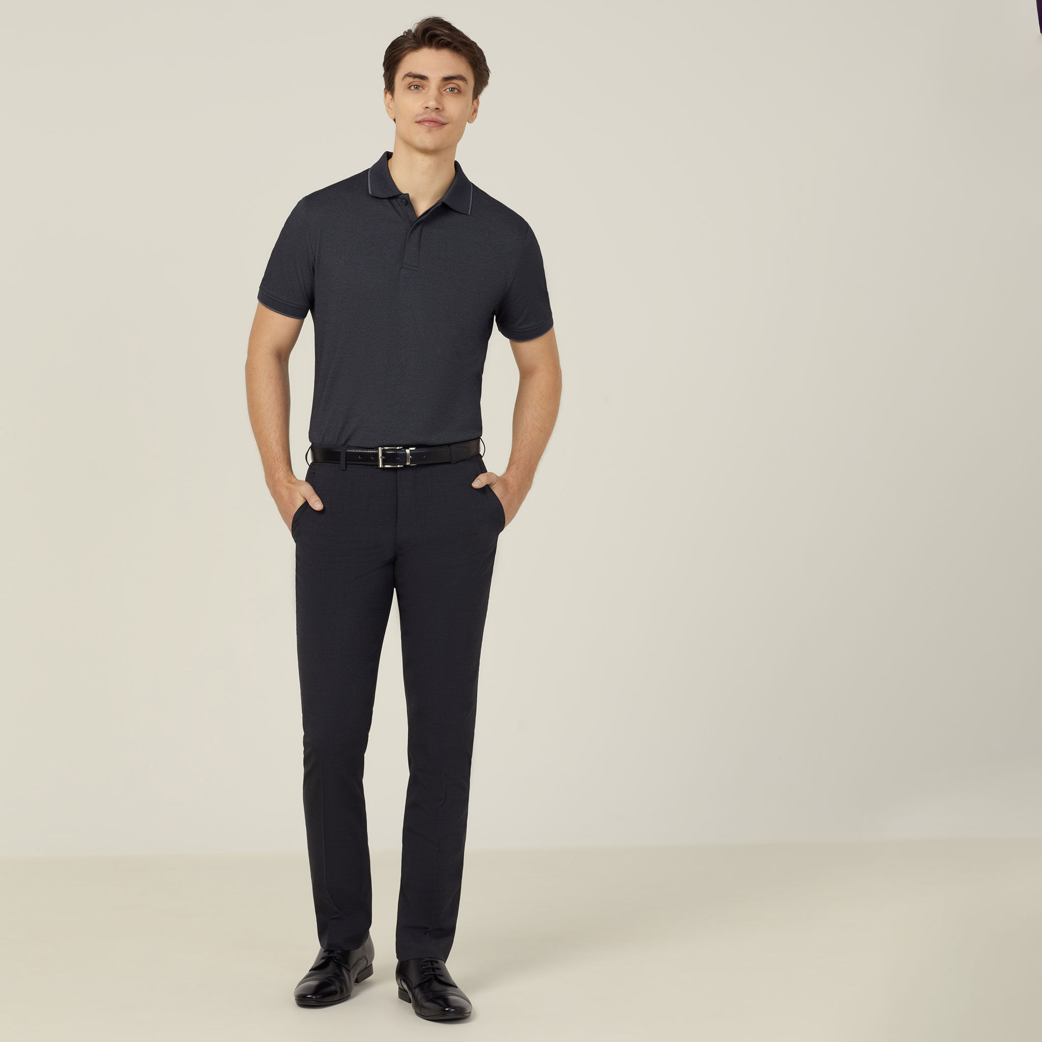 Greenfibre Formal Trousers : Buy Greenfibre Men Solid Navy Blue Poly Viscose  Slim Fit Formal Trouser Online | Nykaa Fashion