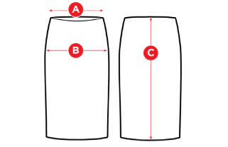 Skirts Size Chart