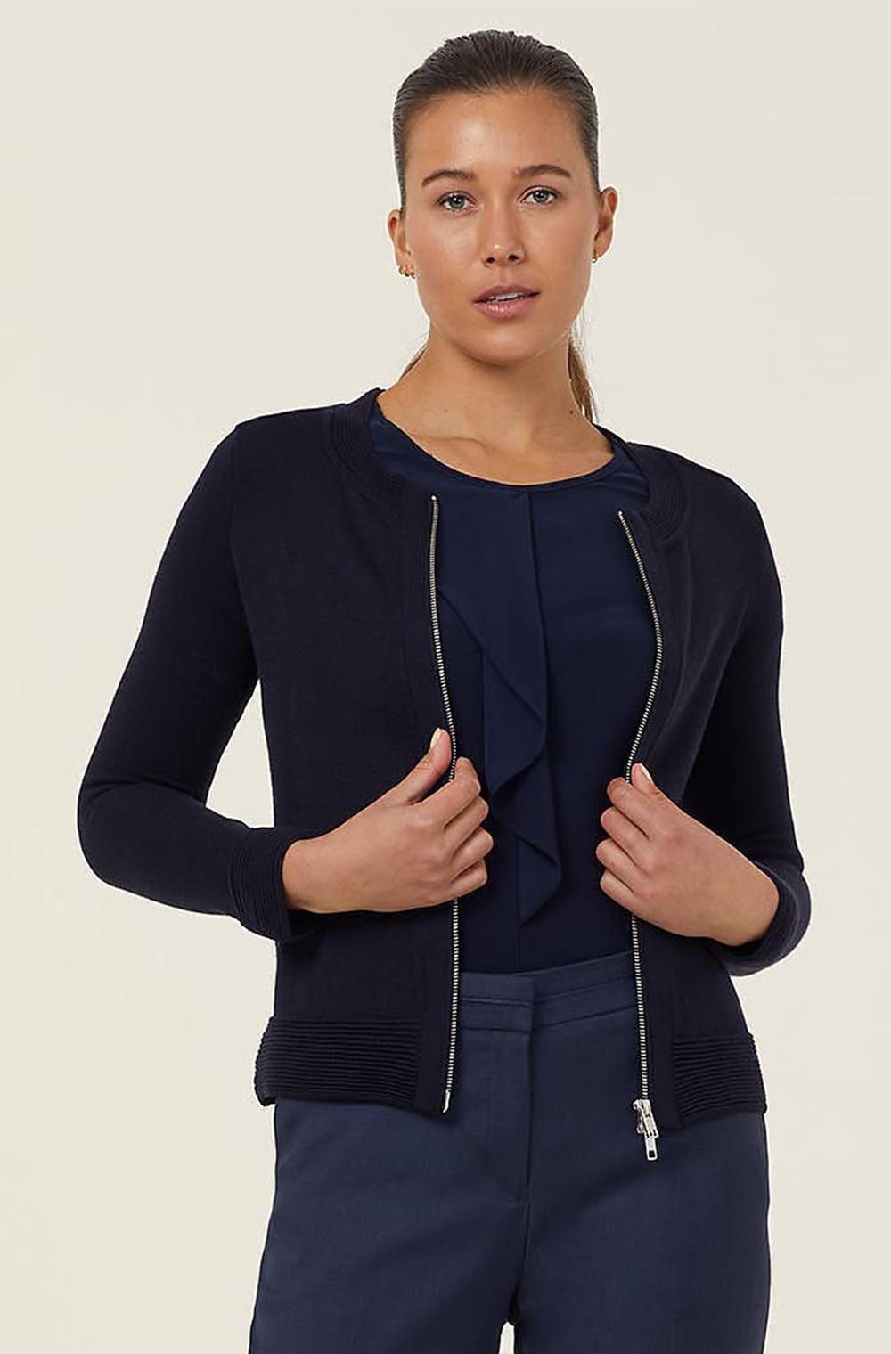 Merino Wool Knit Jacket