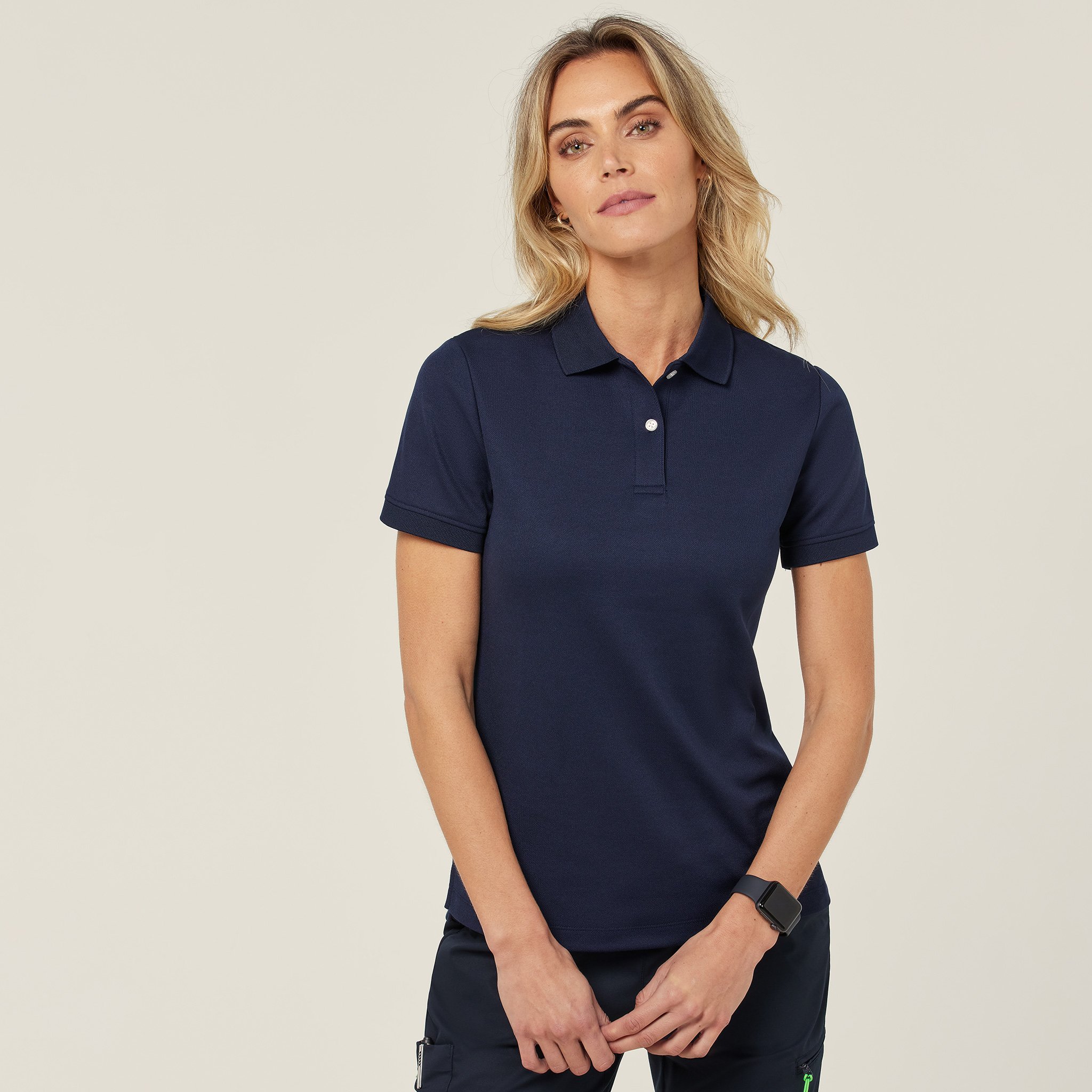 Antibacterial Polyface Short Sleeve Polo, navy | NNT Uniforms